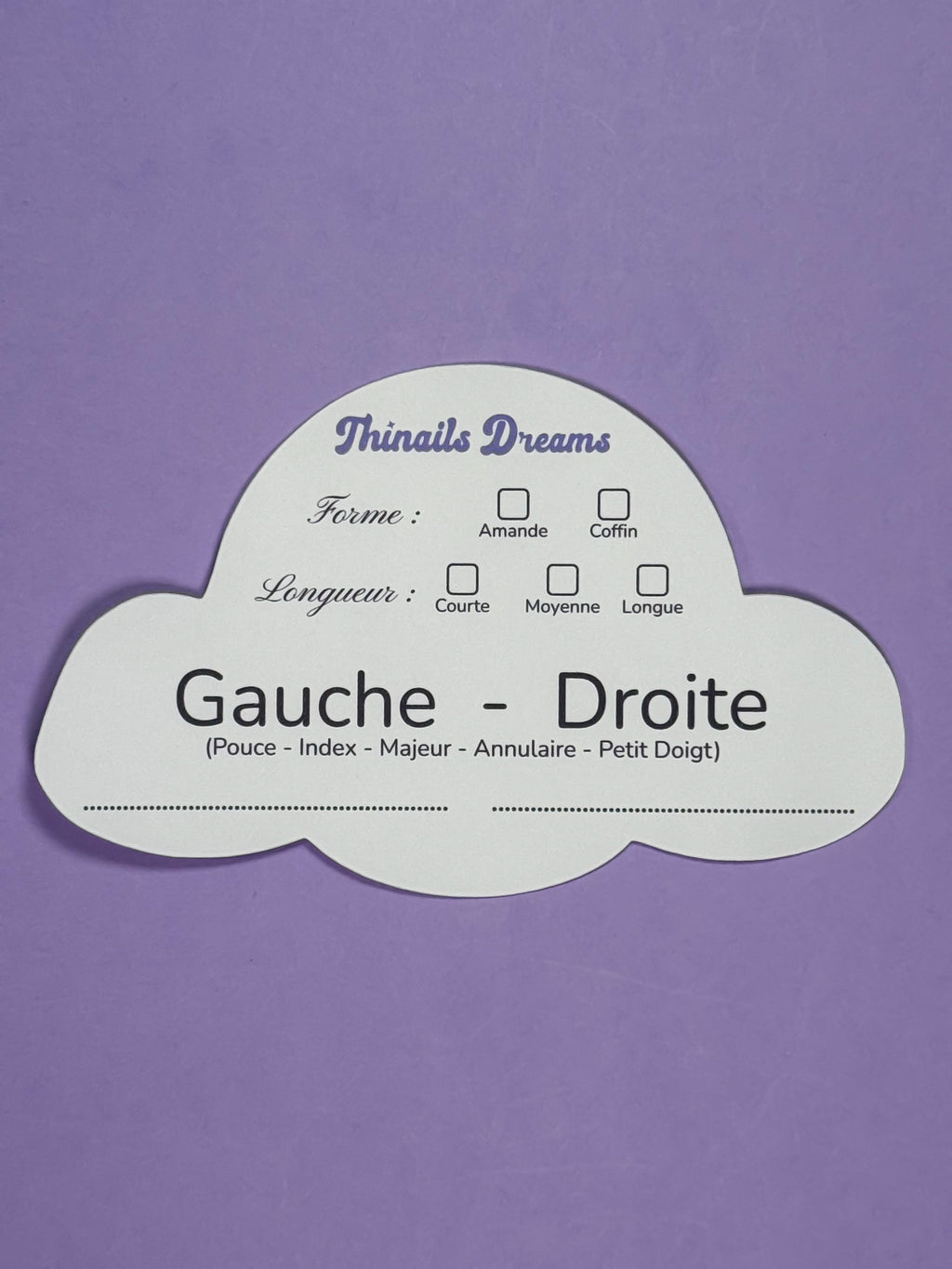 Kit de mesure Thinails Dreams